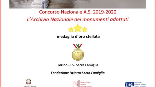 Medaglia d'oro Adotta un monumento 2019-2020